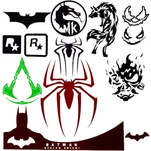 برچسب کنسول و دسته بازی پلی استیشن 5 مدل لوگو های بازی کد 110 مجموعه 11 عددی