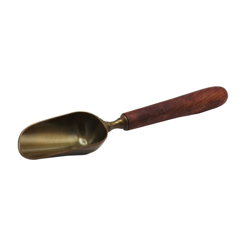 قاشق آجیل خوری مدل دسته چوبی کد YP-24CM-103