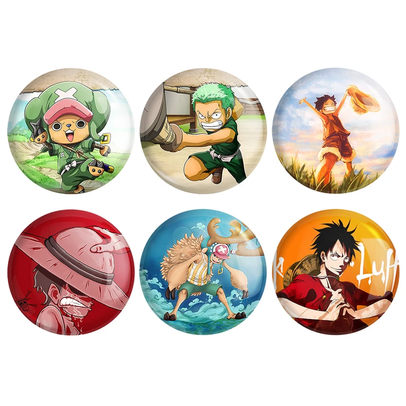 مگنت خندالو طرح انیمه وان پیس One Piece کد 939B مجموعه 6 عددی