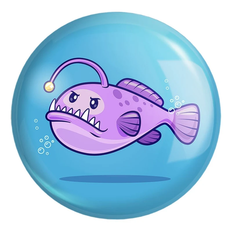 پیکسل خندالو طرح حیوانات بامزه قلابچه ماهی کد 29702 مدل بزرگ