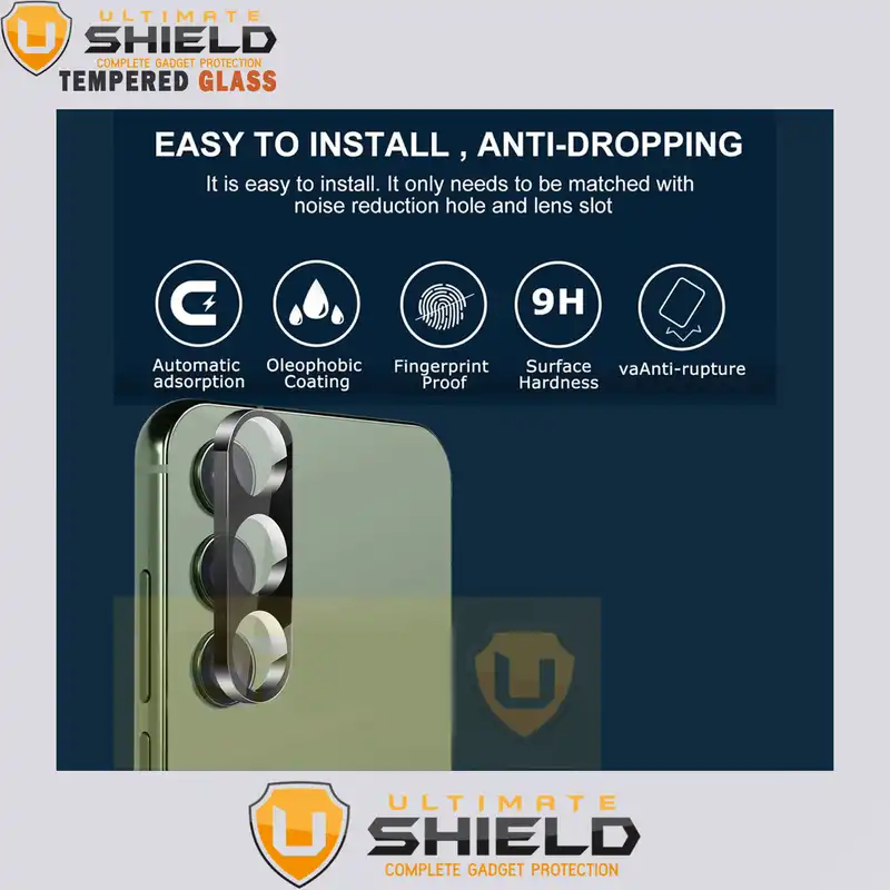 محافظ لنز دوربین آلتیمیت شیلد مدل 3D UL مناسب برای گوشی موبایل سامسونگ Galaxy S23 / S23 Plus
