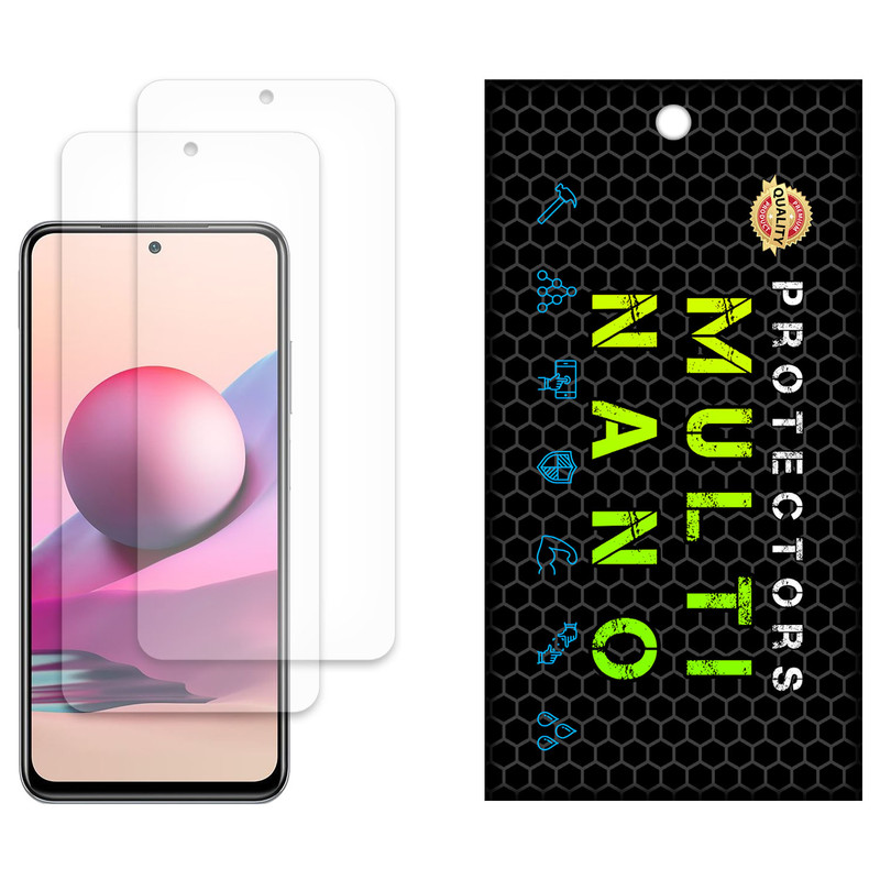 محافظ صفحه نمایش مات مولتی نانو مدل X-S2M مناسب برای گوشی موبایل شیائومی Redmi Note 10S بسته دو عددی