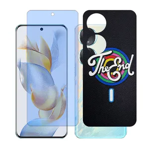 Glass together model blue cut screen protector suitable for Honor 90 mobile phone with back cover sticker