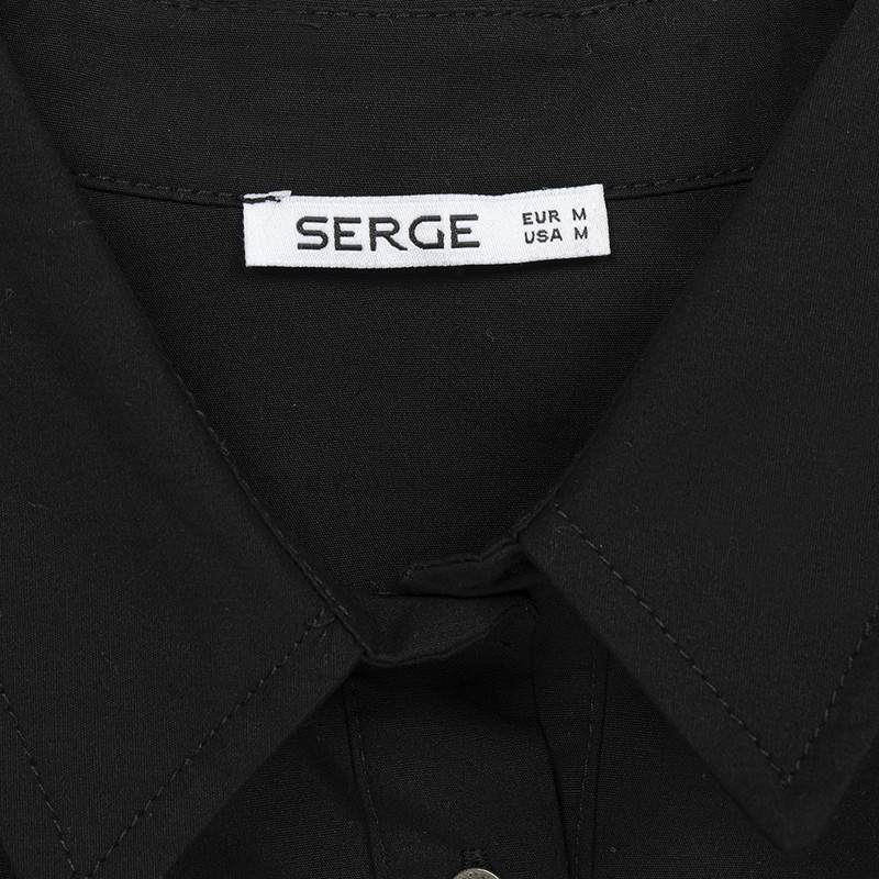 شومیز آستین بلند زنانه سرژه مدل 207348 رنگ مشکی