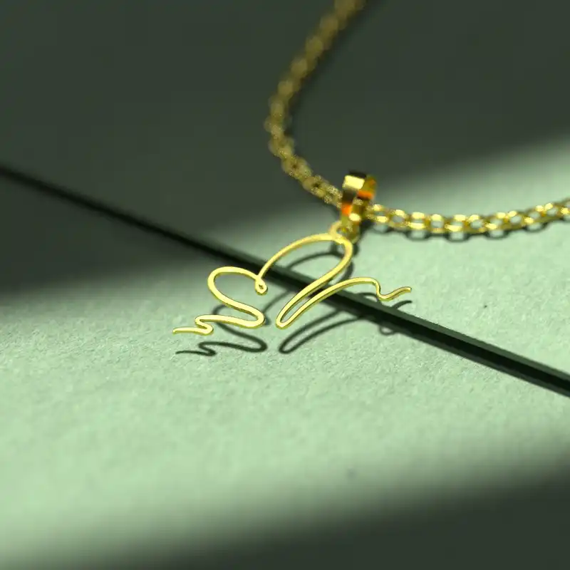 گردنبند طلا 18 عیار زنانه مدوپد مدل  طرح قلب کد E1280