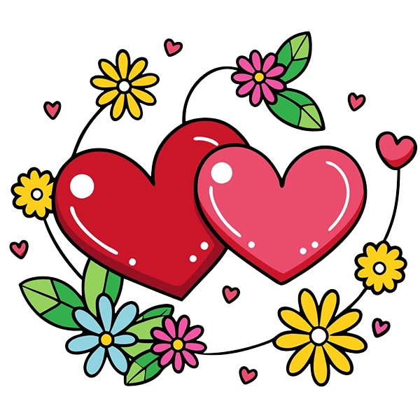 استیکر پارچه و لباس پاد آفرین طرح قلب کد 2477