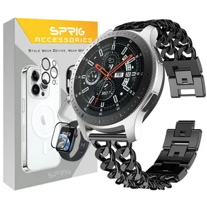 Sprig Cart-2Line model strap suitable for Samsung Galaxy Watch Active 1 / Active 2 40mm / Active 2 44mm / Watch 3 size 41mm / Galaxy Watch 4 40mm / watch 4 42mm / watch 4 44mm / watch 4 46mm