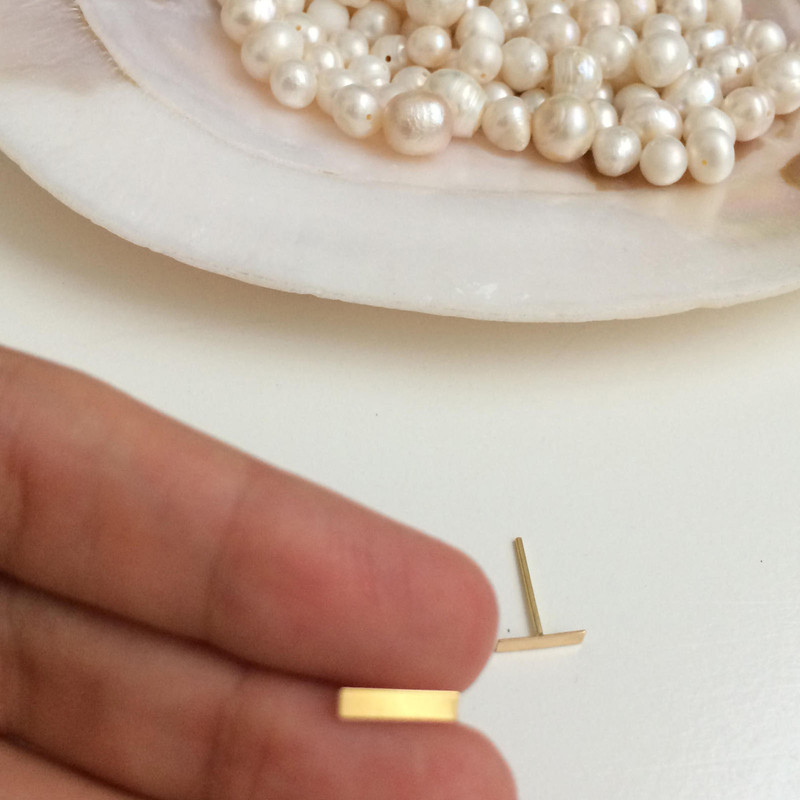گوشواره طلا 18 عیار زنانه گالری مرجان مدل 1005 - 2