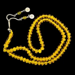 تسبیح مدل صمغ کهربا کد 600