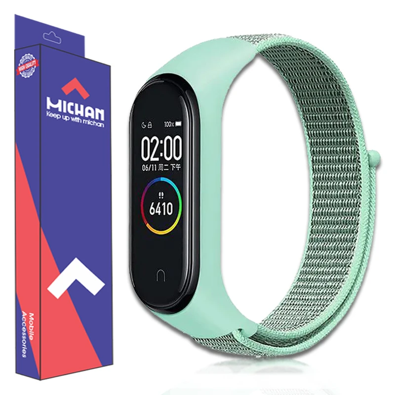 بند میچان مدل Fabric strap مناسب برای مچ بند هوشمند شیائومی Mi Band 4
