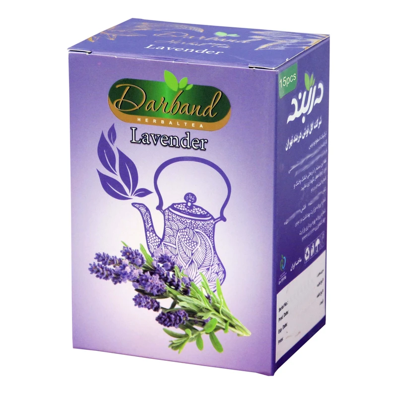 دمنوش گیاهی اسطوخودوس دربند بسته 15 عددی