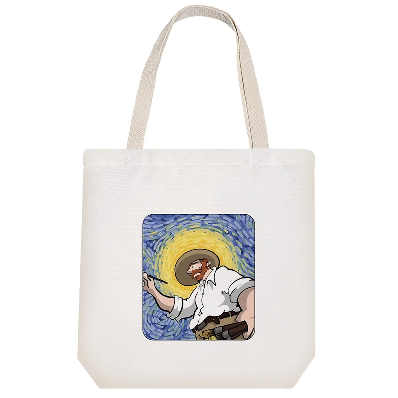 ساک خرید خندالو طرح ونسان ونگوگ کد 6596