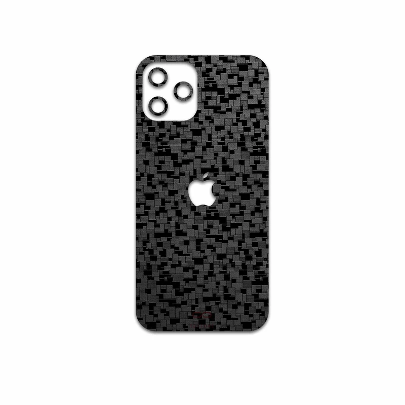 برچسب پوششی ماهوت مدل Black-Silicon مناسب برای گوشی موبایل اپل iPhone 12 Pro