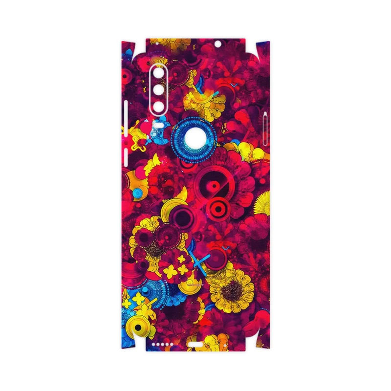 برچسب پوششی ماهوت مدل Vector Flower Garden Digital Art-FullSkin مناسب برای گوشی موبایل موتورولا One Action