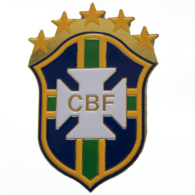 آرم خودرو مدل فلزی طرح تیم ملی برزیل کد cbf01