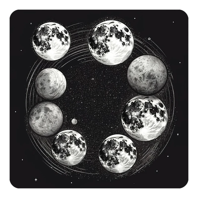 مگنت کاکتی طرح ماه و ستاره مدل mp52550