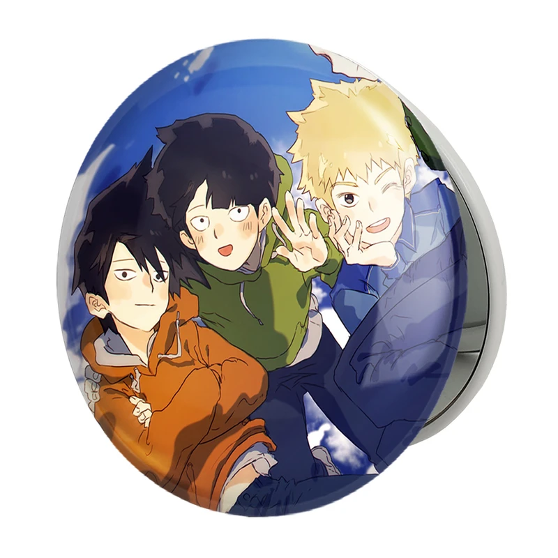 آینه جیبی خندالو طرح انیمه موب سایکو Mob Psycho 101 مدل تاشو کد 24450 