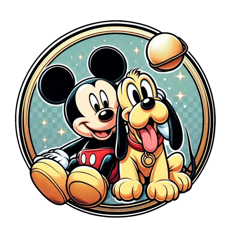 استیکر پارچه و لباس پاد آفرین مدل کارتونی میکی موس کد S2572