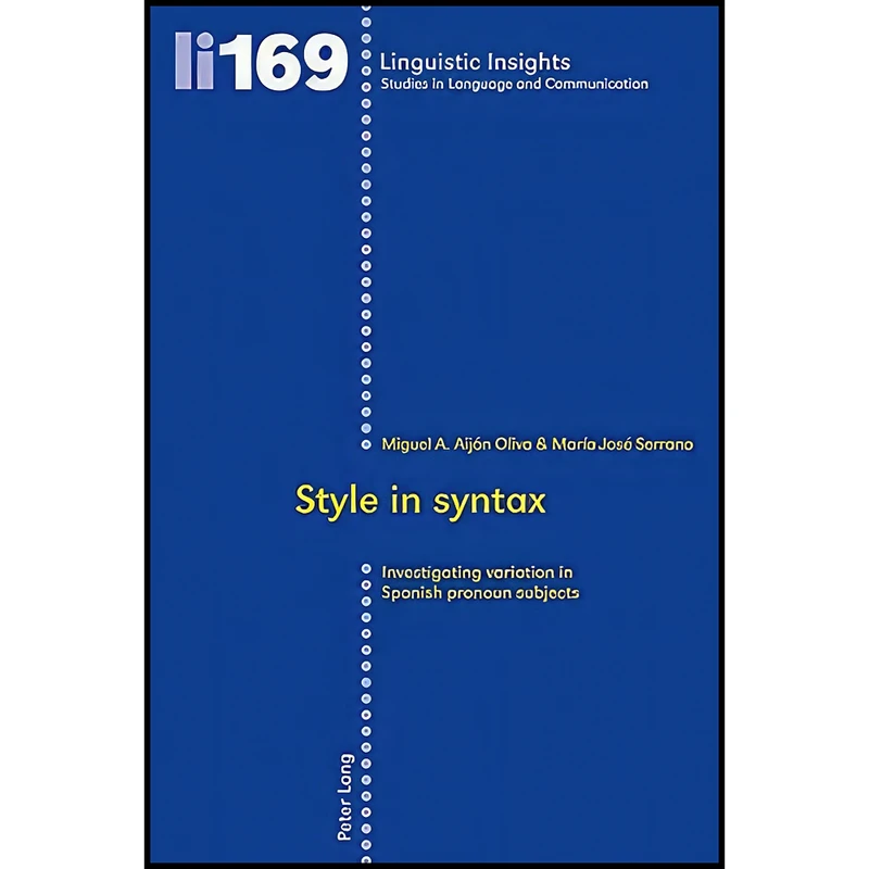 کتاب Style in syntax اثر جمعي از نويسندگان انتشارات بله