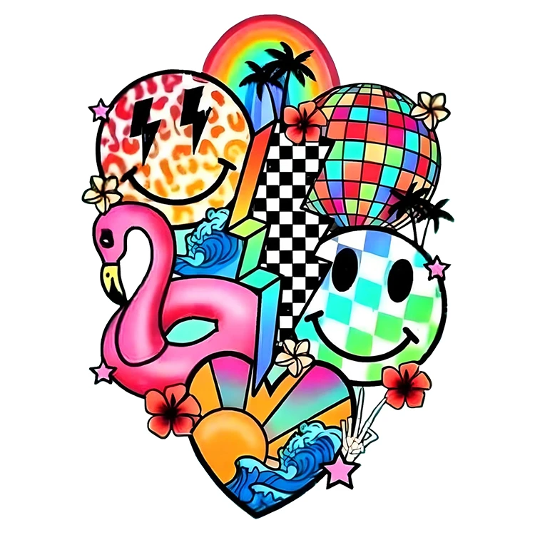 استیکر پارچه و لباس پاد آفرین مدل کارتونی کد S512