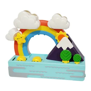 اسباب بازی حمام مدل رنگین کمان و جوجه اردک کد 353