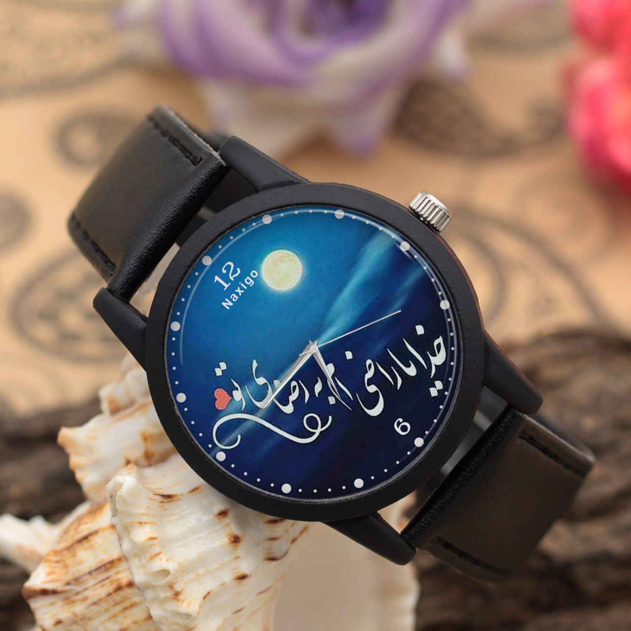 ساعت مچی عقربه ای ناکسیگو طرح خدایا راضی ام به رضای تو کد LF4264 -  - 3