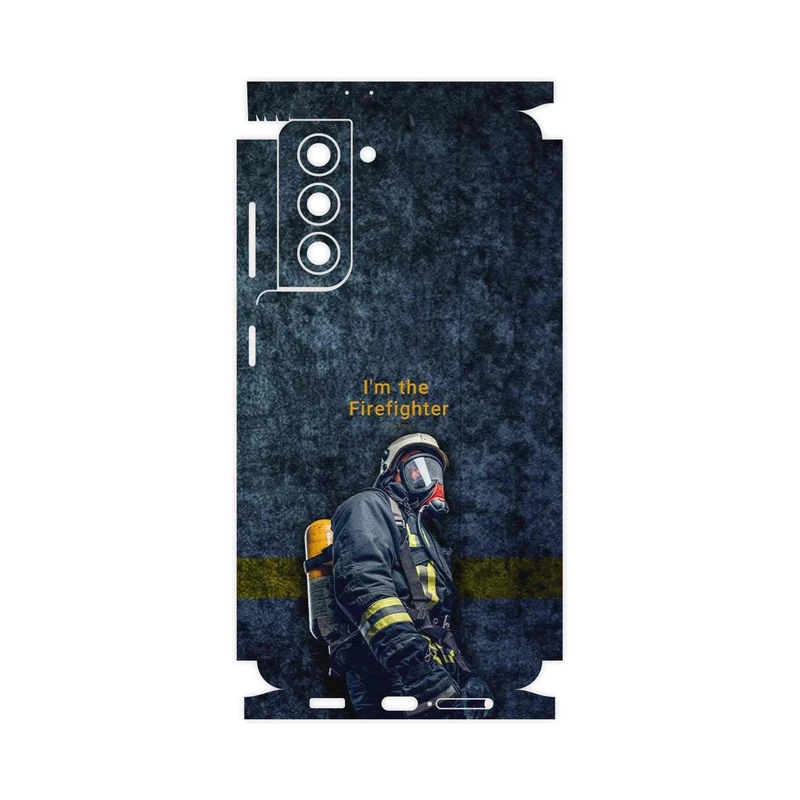 برچسب پوششی ماهوت مدل Firefighter-FullSkin مناسب برای گوشی موبایل سامسونگ Galaxy S21 5G