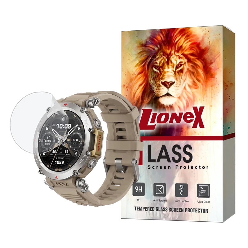 محافظ صفحه نمایش هیدروژل لایونکس مدل MTBWL مناسب برای ساعت هوشمند شیائومی Amazfit T-Rex Ultra