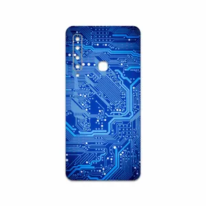 MAHOOT Blue Printed Circuit Board Cover Sticker for Samsung Galaxy A9 2018