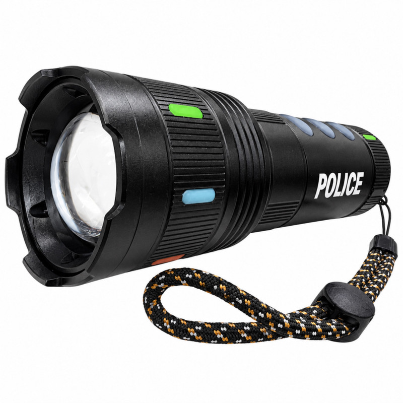 چراغ قوه دستی اسمال سان مدل POLICE-T283 با نور مهتابی