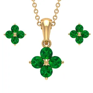 نیم ست طلا 18 عیار زنانه قیراط  کد GH1765