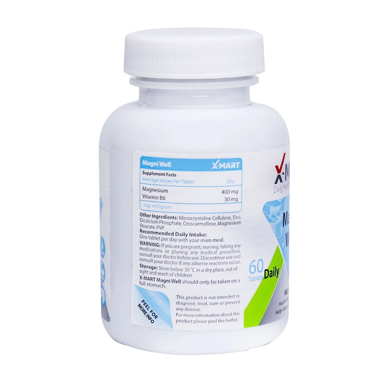 عکس شماره 2 : قرص مگنی ول ایکس مارت بسته 60 عددی