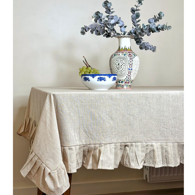 رومیزی مدل چین دار سایز 240x140 سانتی‌متر
