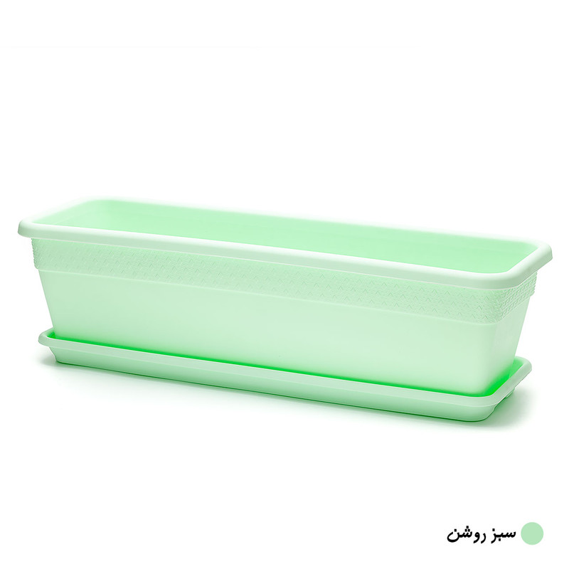 گلدان مدل پلاستیکی مستطیلی کد 604