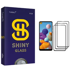 Atouchbo Shiny Glass Screen Protector For Samsung Galaxy A21 Pack Of 3