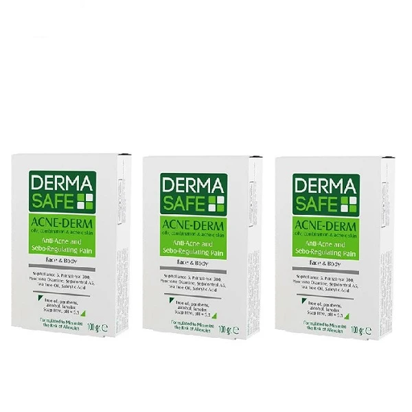 پن شستشو درماسیف مدل ACNE DERM  حجم 100 میلی لیتر مجموعه 3 عددی