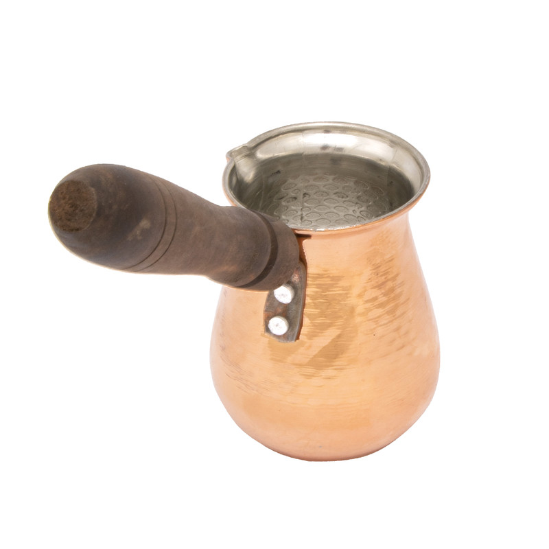 قهوه جوش مدل مسی دسته چوب کد 1301