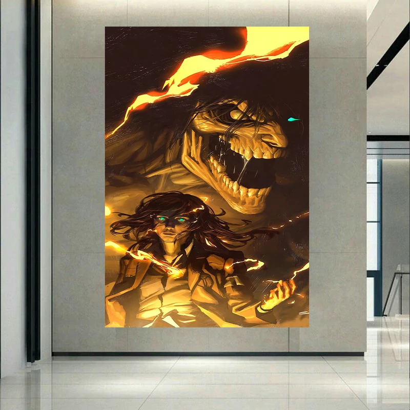 تابلو شاسی طرح انیمه مدل Attack on Titan مدل Eren Yeager کد AR1118