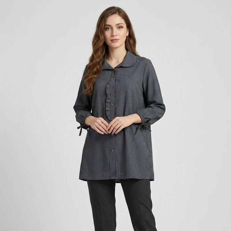 تونیک آستین بلند زنانه سپیدار مدل sp-1051