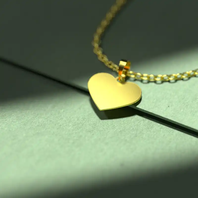 گردنبند طلا 18 عیار زنانه مدوپد مدل قلب کد E1022