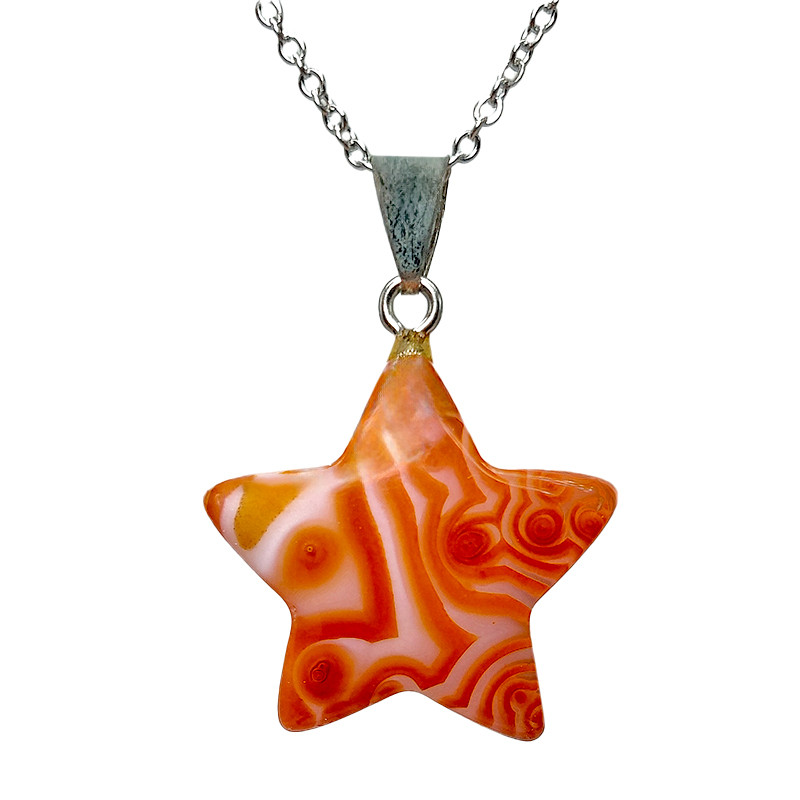 گردنبند دخترانه مدل عقیق کد 11-108