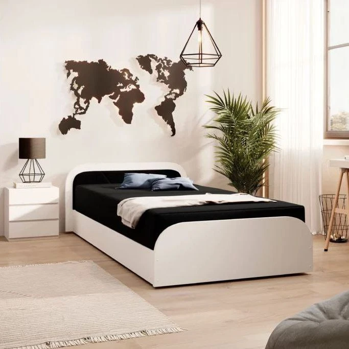 تخت خواب یکنفره مدل H80 سایز 90×200 سانتیمتر