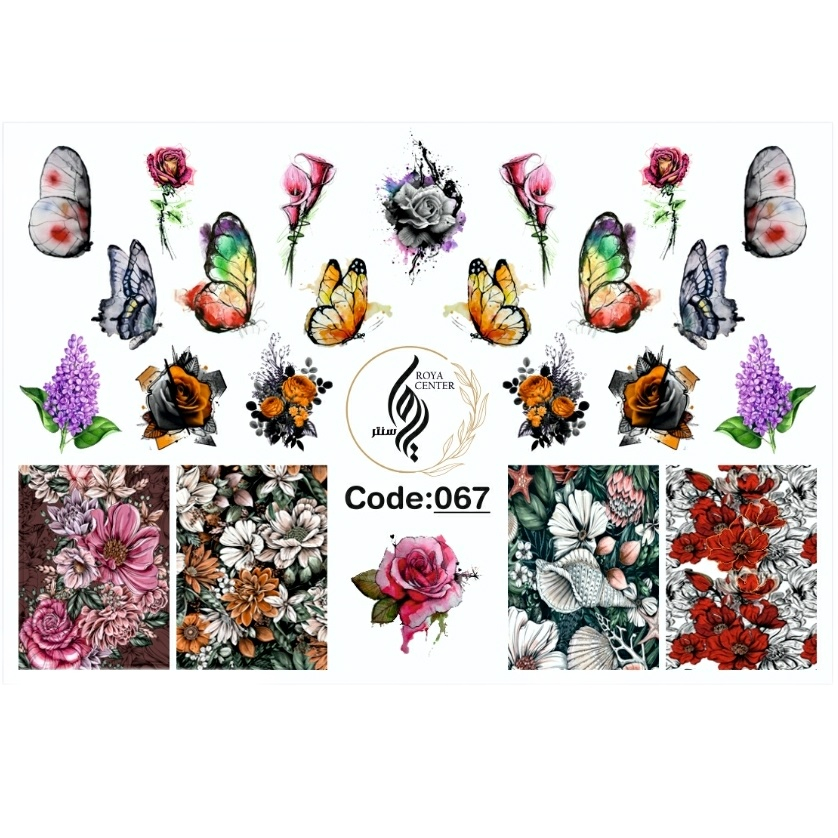 برچسب لنز ناخن مدل 067