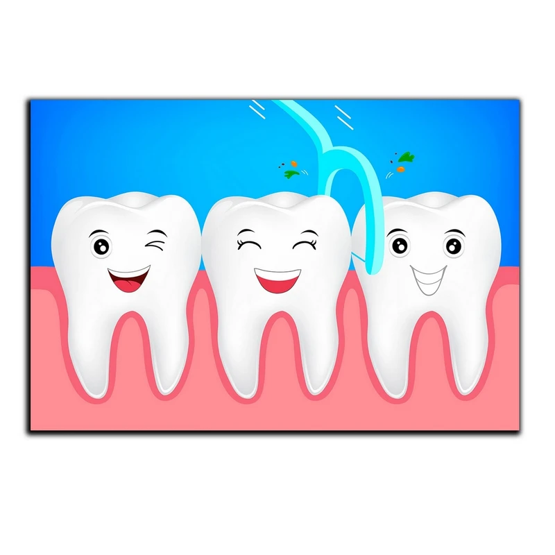 تابلو شاسی بکلیت طرح گرافیکی دندان و دندان پزشکی مدل SH-2061