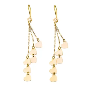 گوشواره طلا 18 عیار زنانه عدنان مدل TYR965