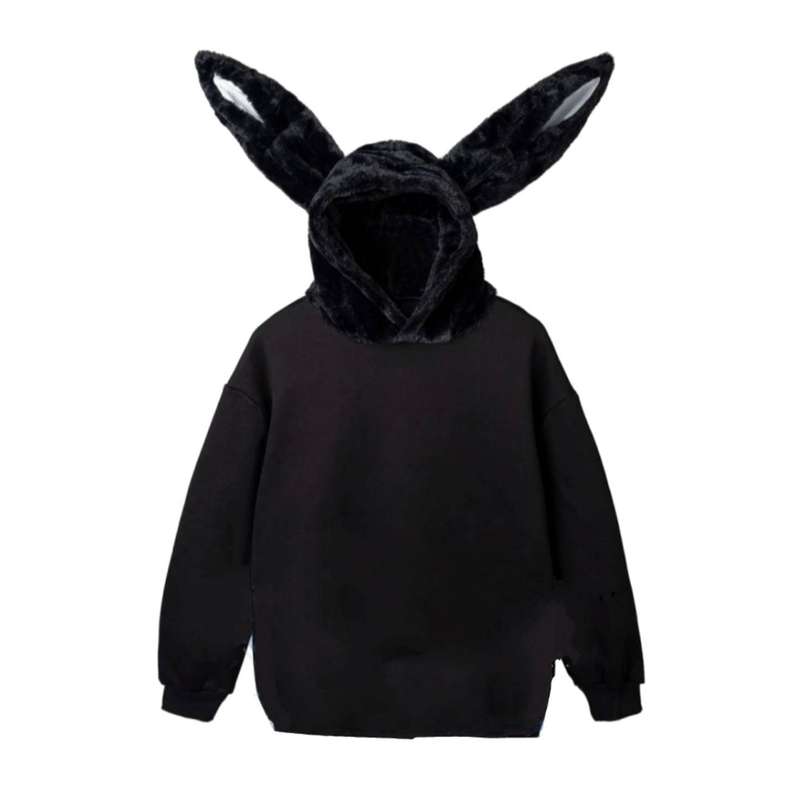 هودی زنانه مدل خرگوشی گوش پشمی