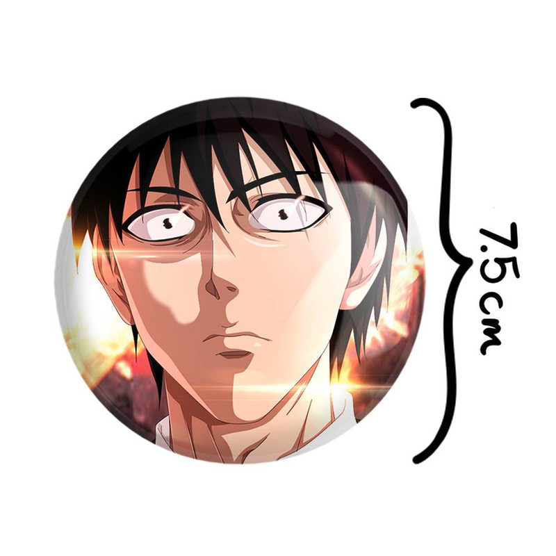 آینه جیبی خندالو مدل سایتاما انیمه مرد تک مشتی One Punch Man  کد 11355