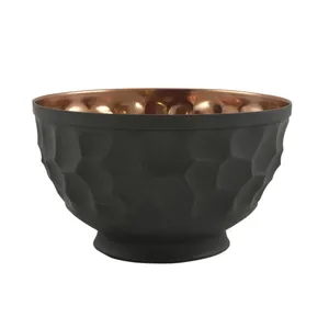 کاسه مسی مدل پایه دار طرح مدرن کد 43