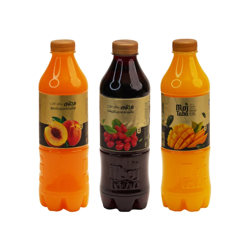 نوشیدنی انبه، هلو و زرشک مجتبی - 950 میلی لیتر بسته 3 عددی