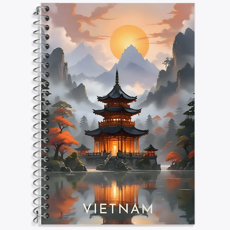 دفتر لغت 50 برگ خندالو طرح ویتنام (Vietnam) کد F6368
